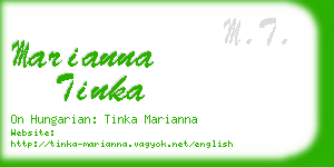 marianna tinka business card